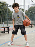 CODEZ Boys Grey N'Joy Your Life Graphic Drop Shoulder T-Shirt