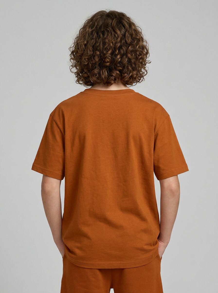 CODEZ Boys Rust Free Style Mode Graphic Printed Drop Shoulder Cotton T-Shirt