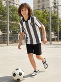 CODEZ Boys White Polo Neck Printed Relaxed Fit T-Shirt