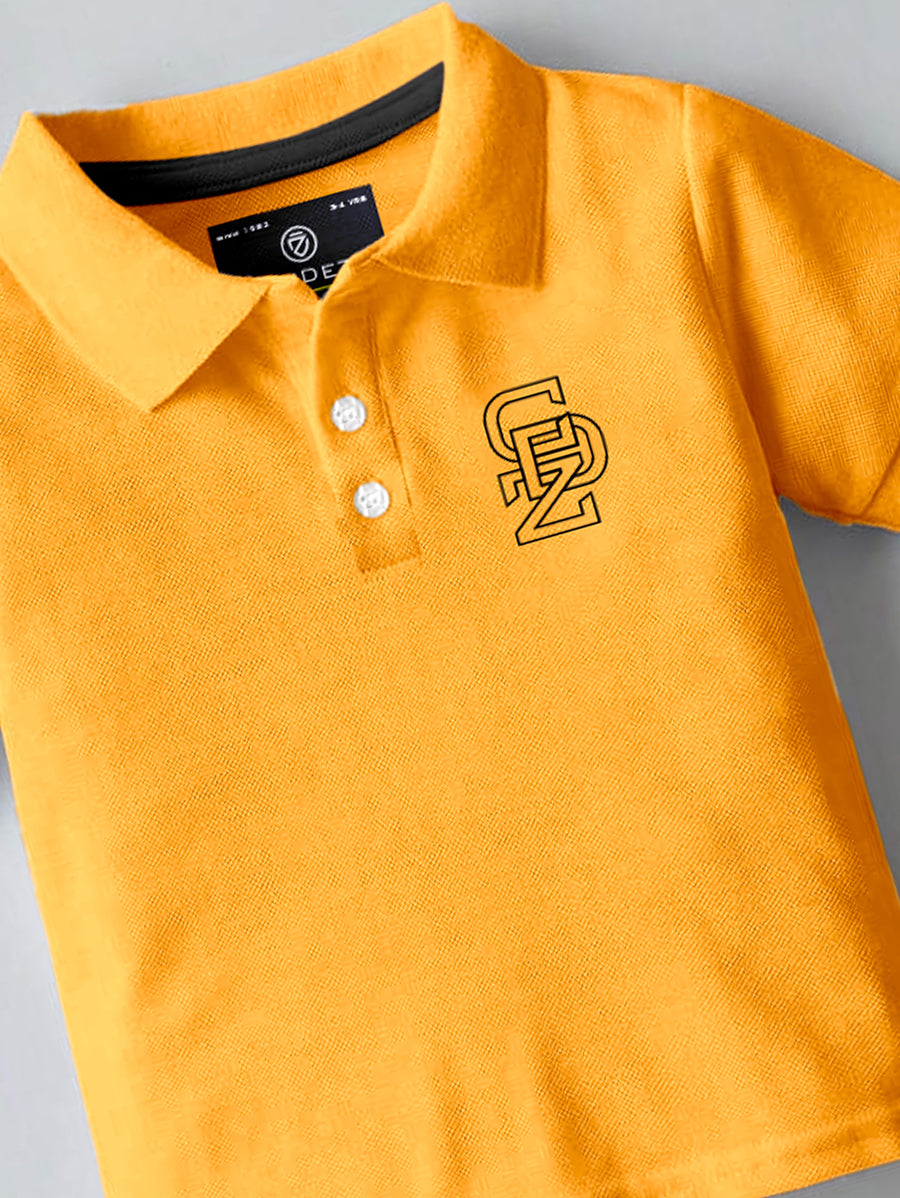 CODEZ Boys Pack Of 3 Self Designs Polo Tshirts