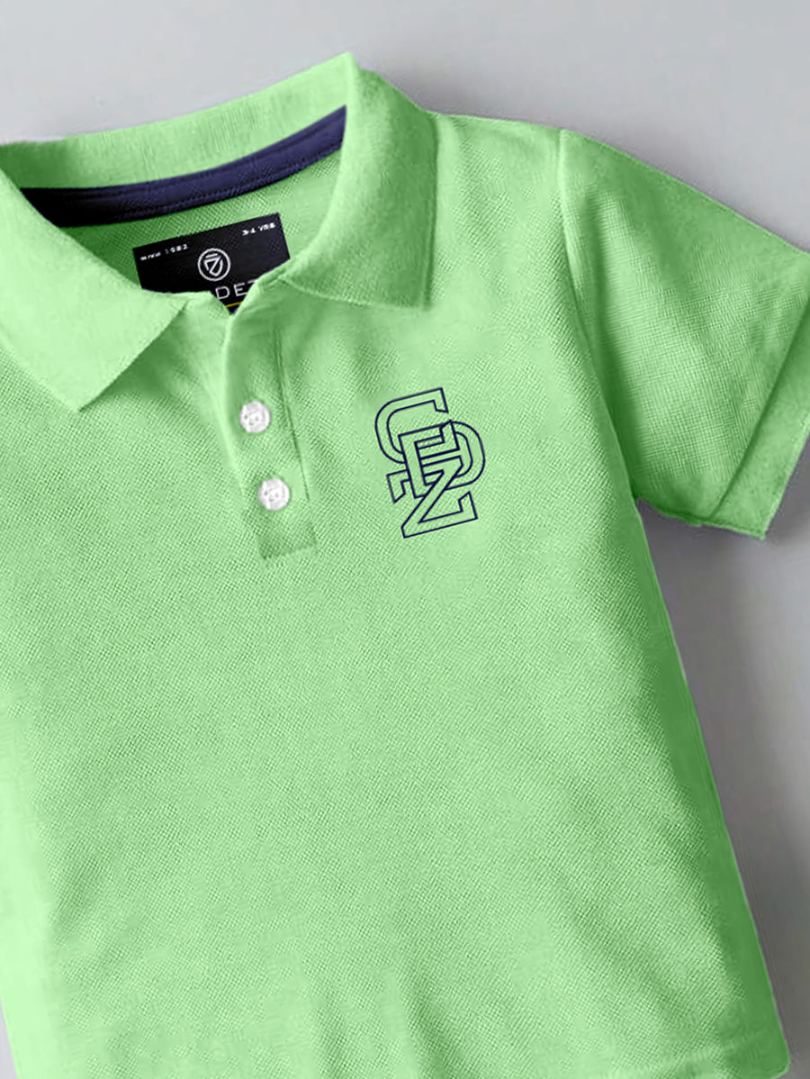 CODEZ Boys Pack Of 3 Self Designs Polo Tshirts