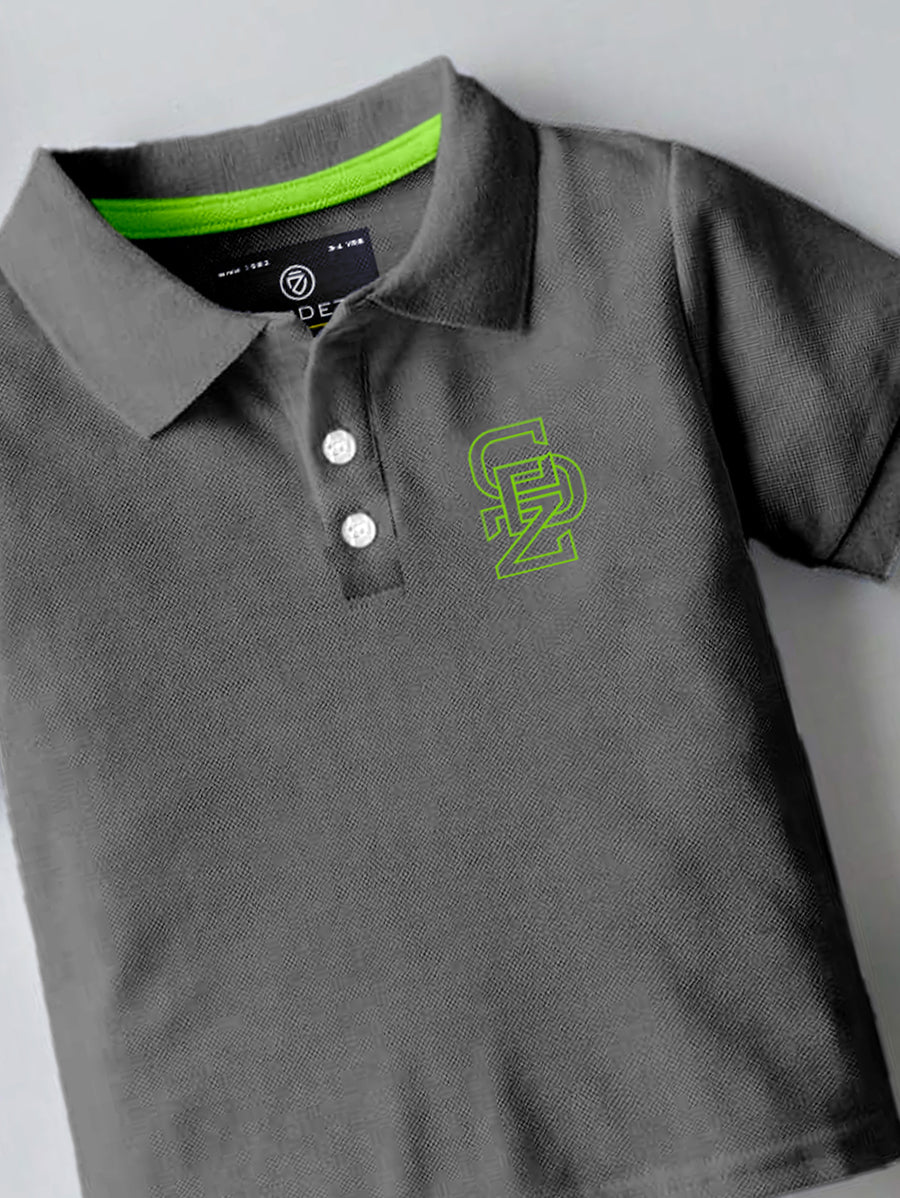 CODEZ Boys Pack Of 3 Self Designs Polo Tshirts