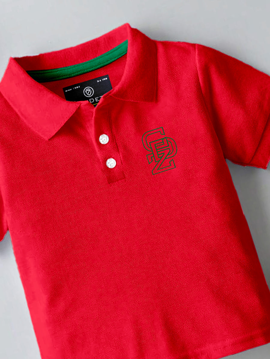 CODEZ Boys Pack Of 3 Self Designs Polo Tshirts