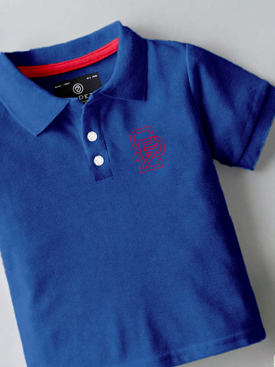 CODEZ Boys Pack Of 3 Self Designs Polo Tshirts