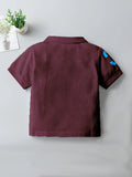 CODEZ Boys Pack Of 3 Self Designs Polo Tshirts