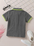 CODEZ Boys Pack Of 3 Self Designs Polo Tshirts