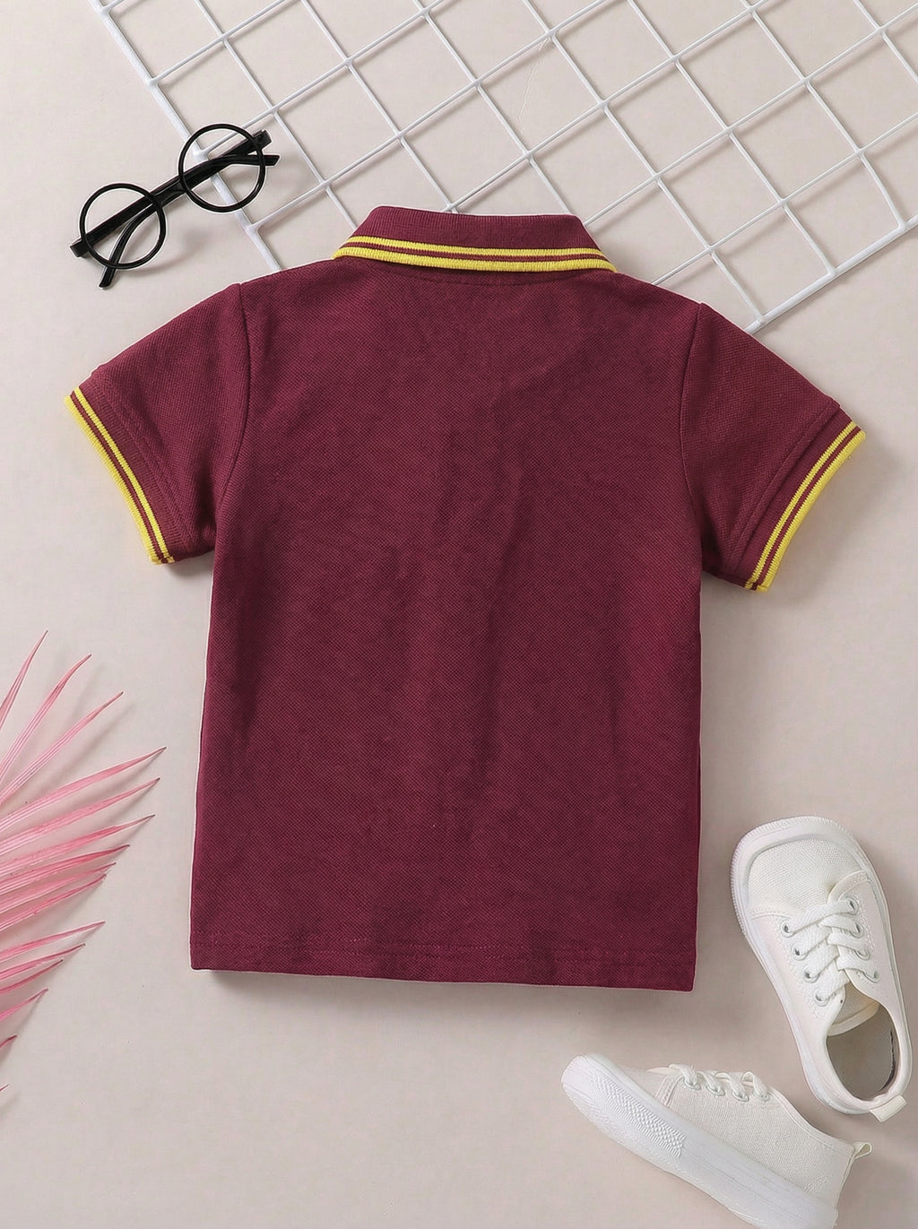 CODEZ Boys Pack Of 3 Self Designs Polo Tshirts