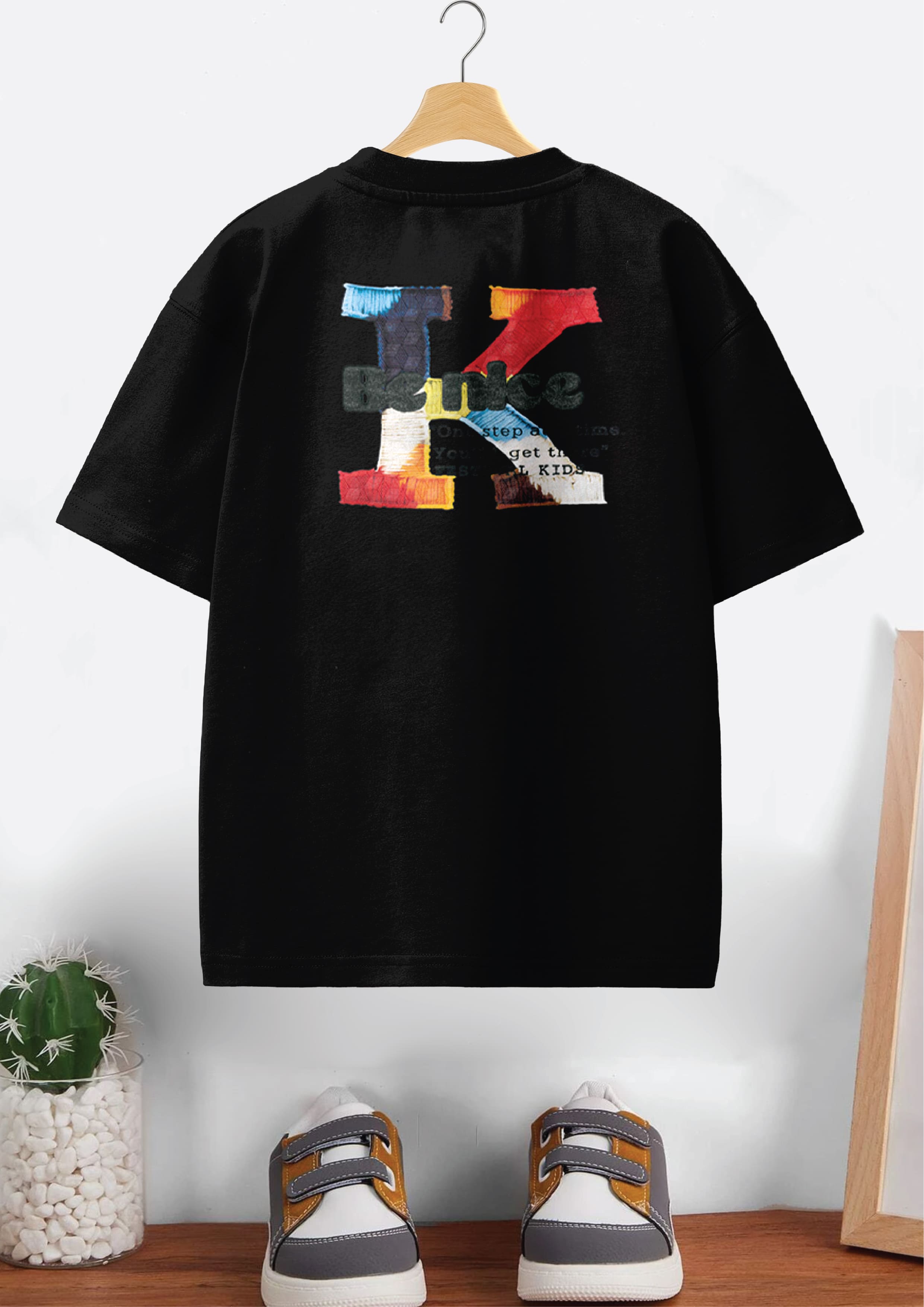 CODEZ Boys Pack Of 2 Oversize Drop Shoulder Printed Tshirts