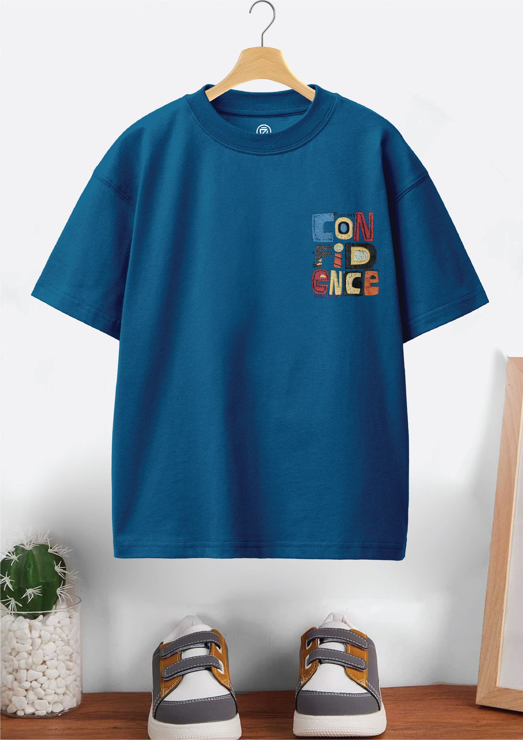 CODEZ Boys Pack Of 2 Oversize Drop Shoulder Printed Tshirts