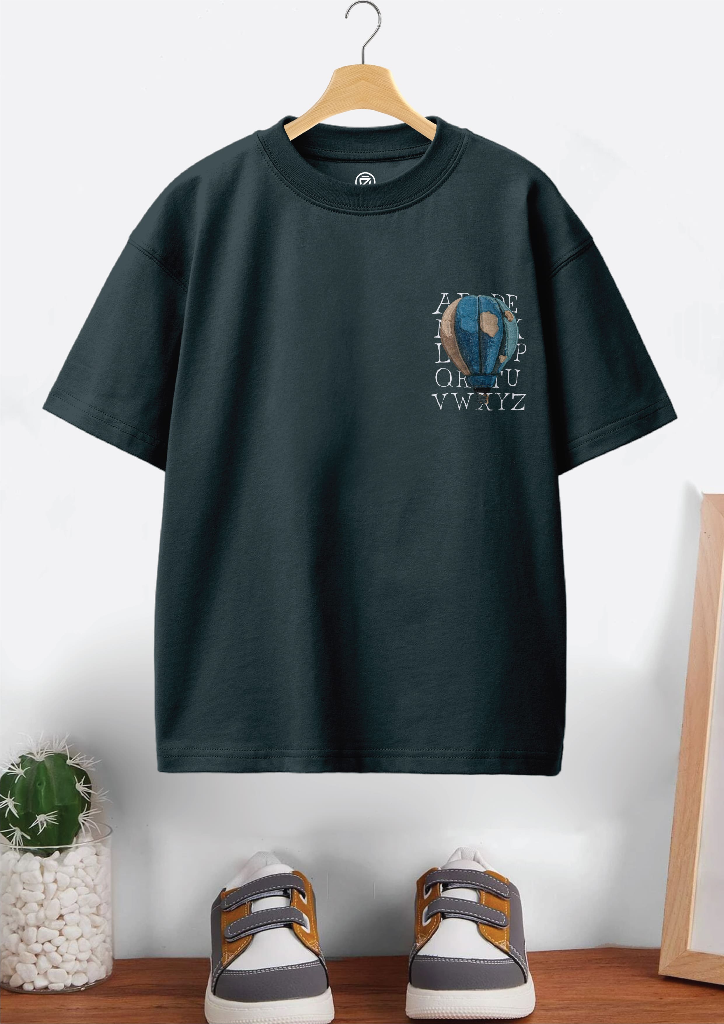 CODEZ Boys Pack Of 2 Oversize Drop Shoulder Printed Tshirts