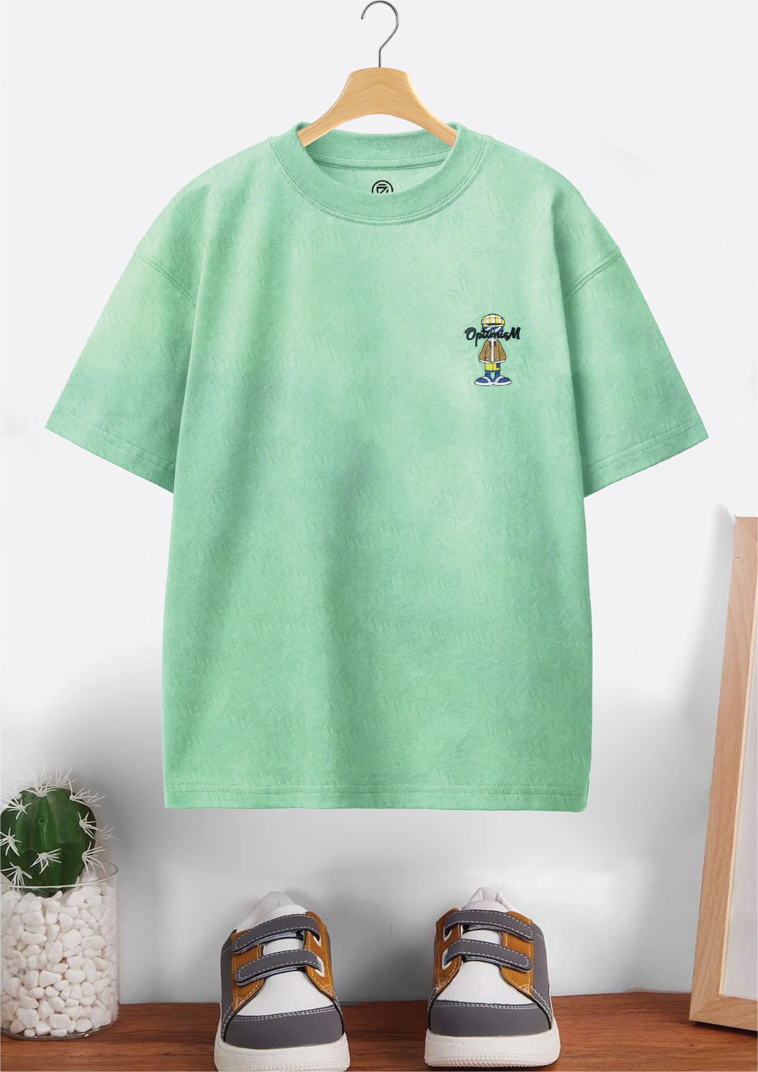 CODEZ Boys Pack Of 2 Oversize Drop Shoulder Printed Tshirts
