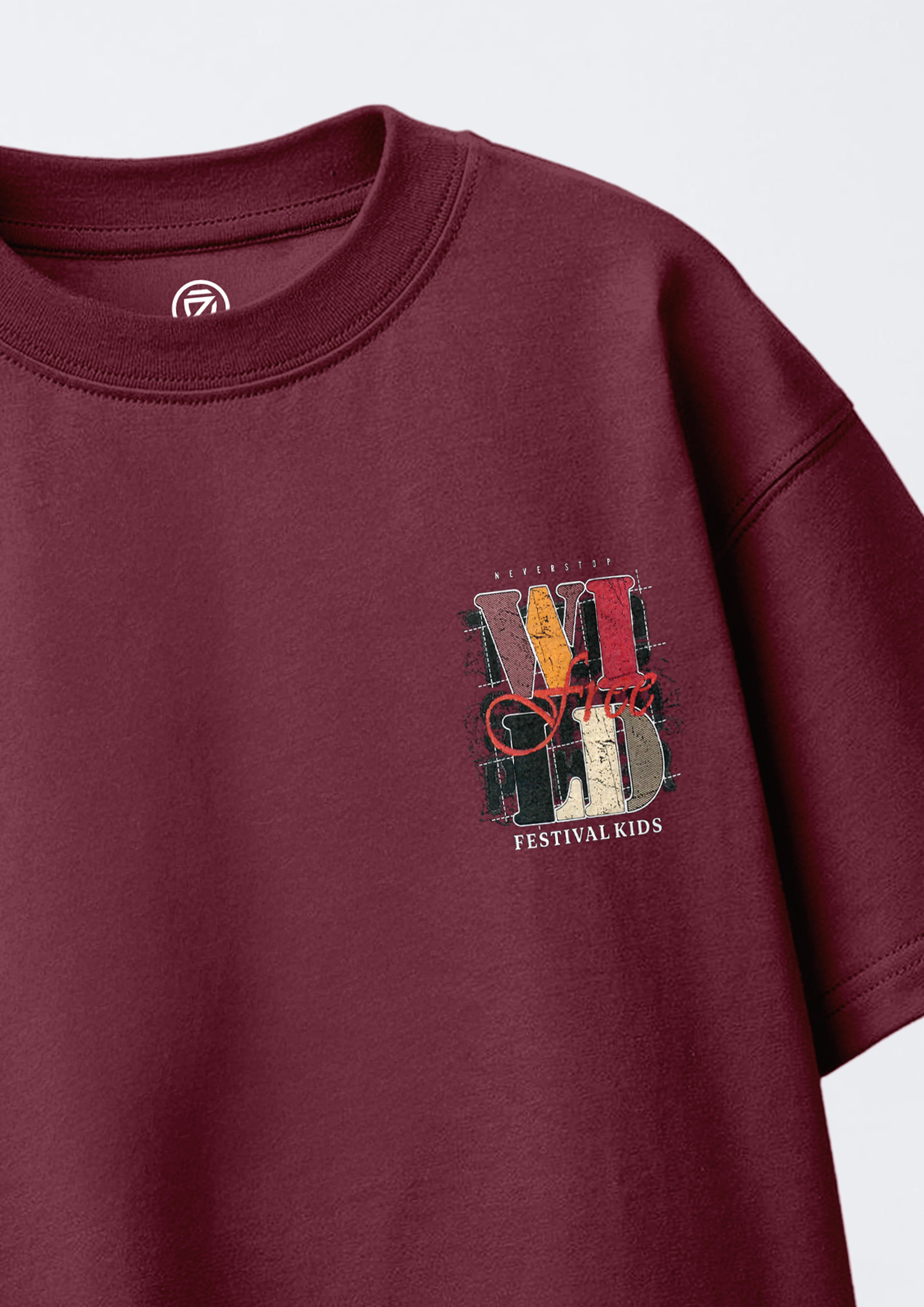 CODEZ Boys Pack Of 2 Oversize Drop Shoulder Printed Tshirts