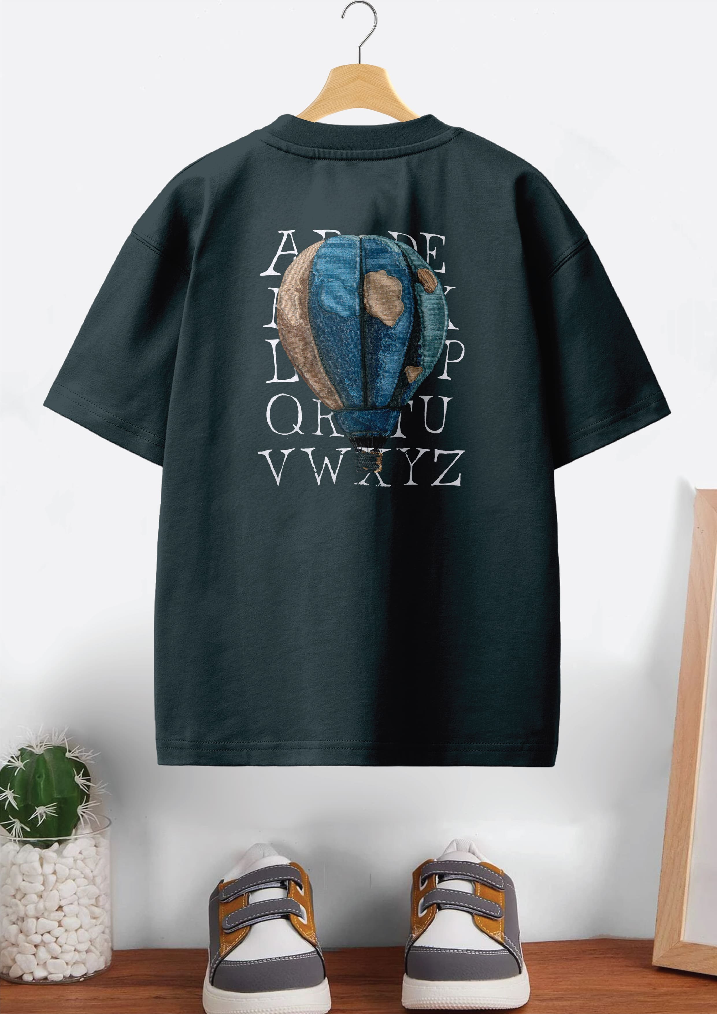 CODEZ Boys Pack Of 2 Oversize Drop Shoulder Printed Tshirts