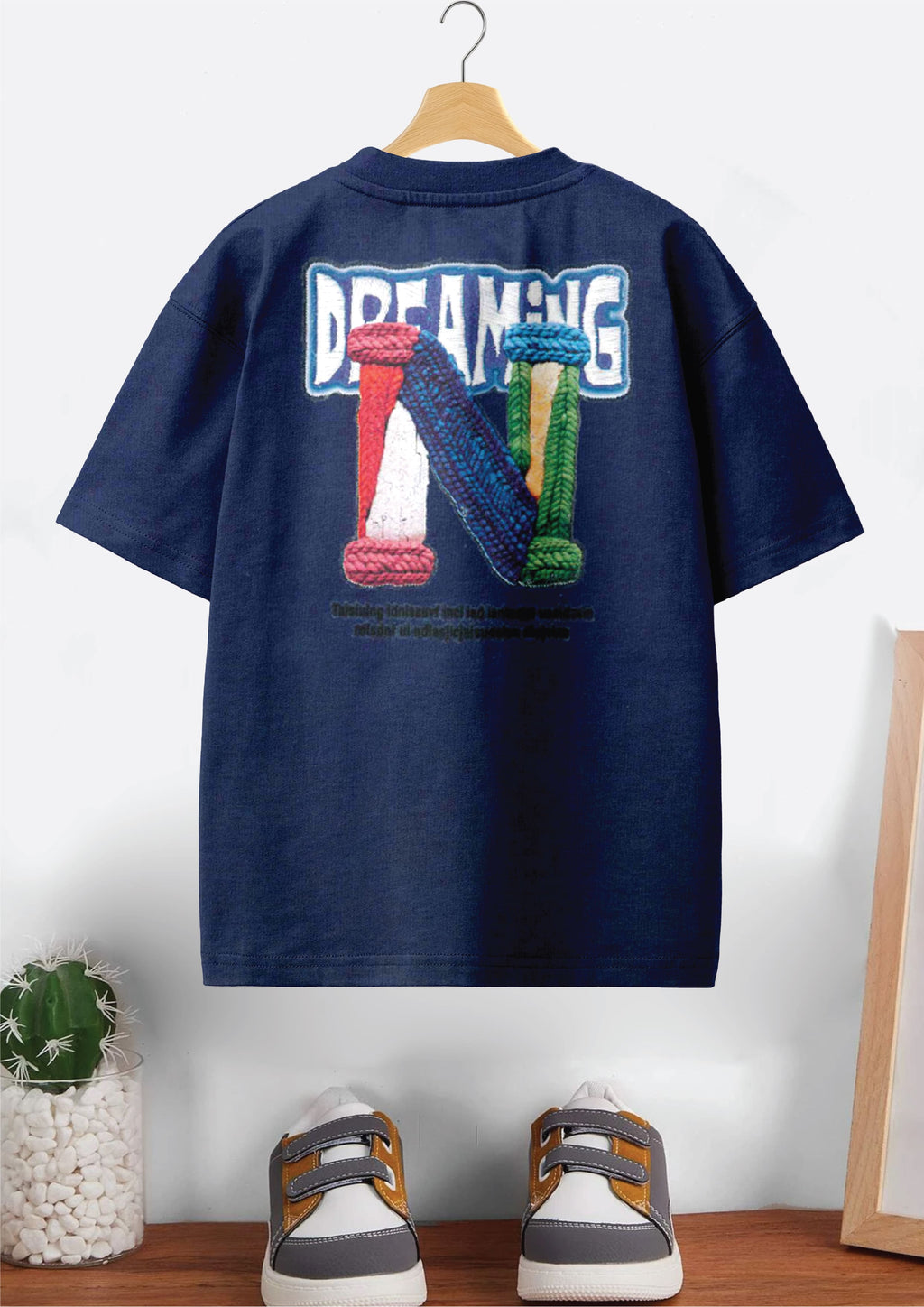 CODEZ Boys Pack Of 2 Oversize Drop Shoulder Printed Tshirts