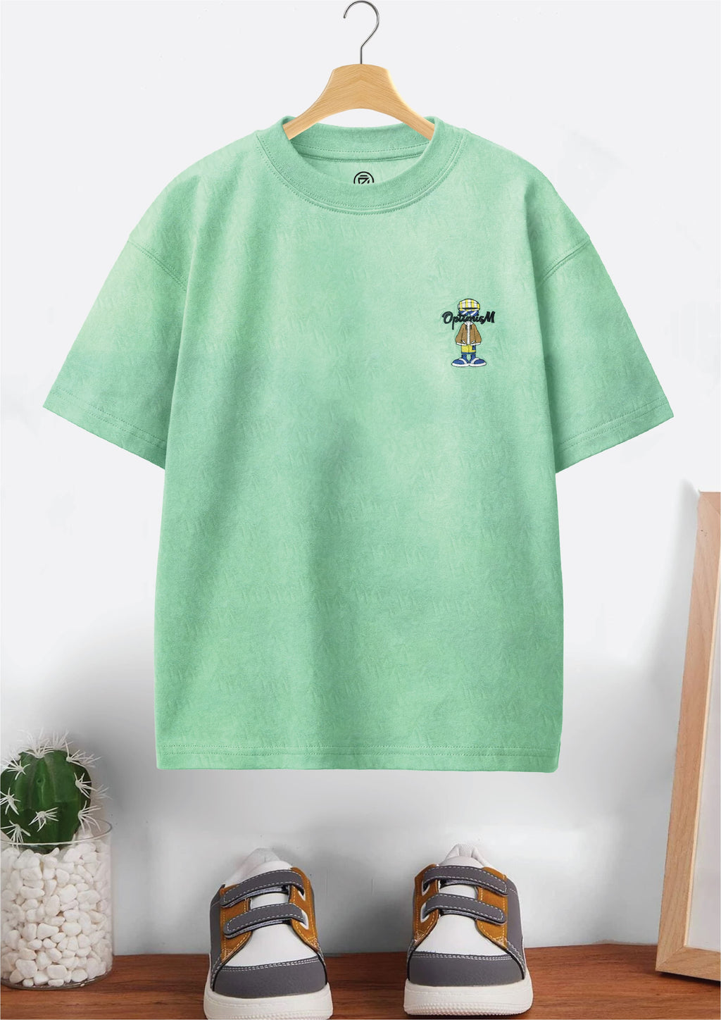 CODEZ Boys Pack Of 2 Oversize Drop Shoulder Printed Tshirts