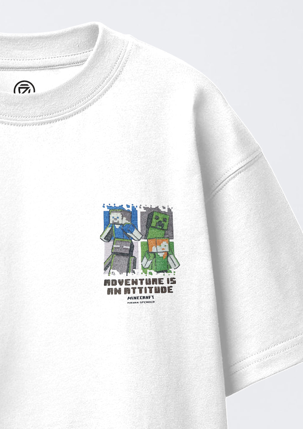CODEZ Boys Pack Of 2 Oversize Drop Shoulder Printed Tshirts