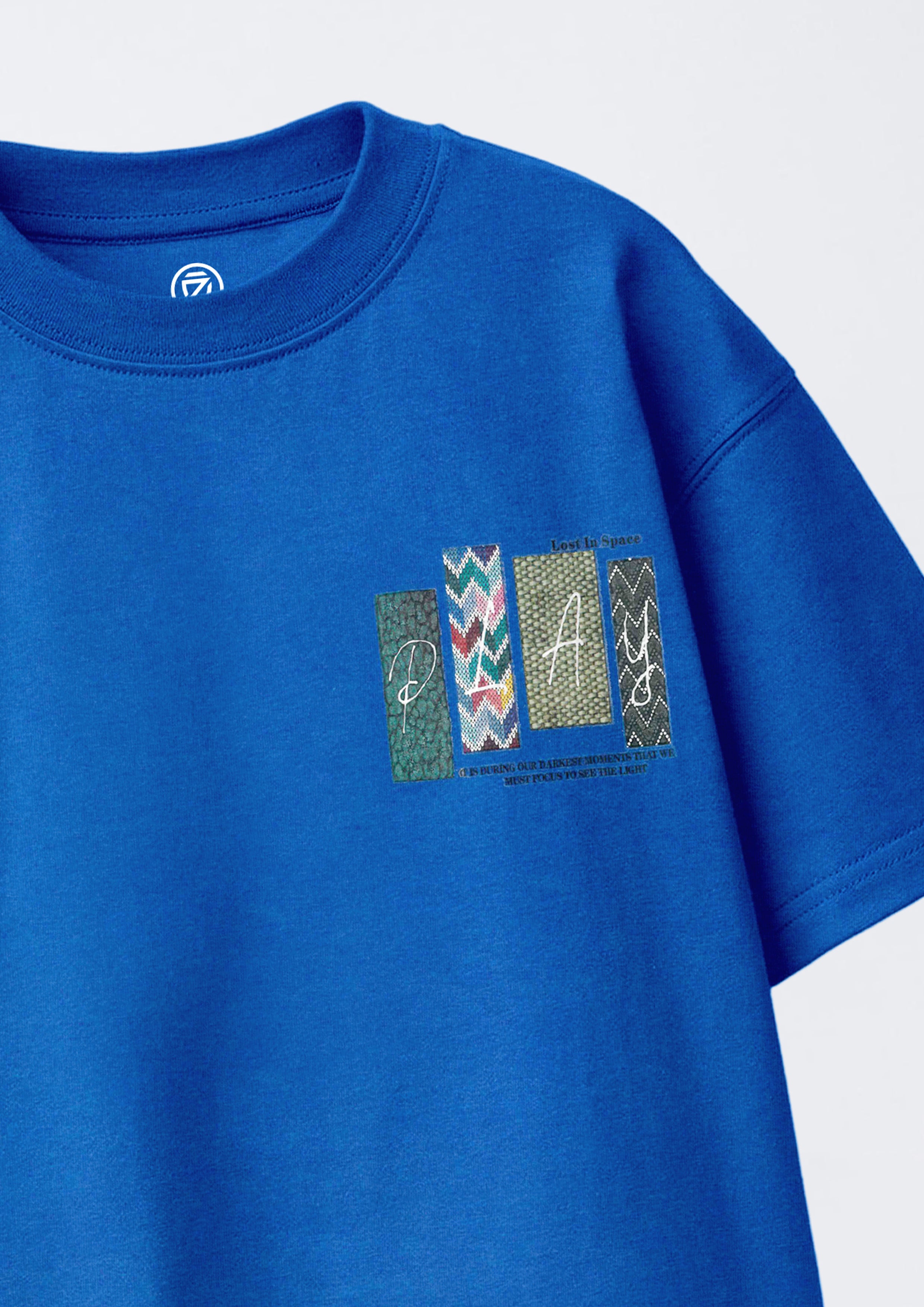 CODEZ Boys Pack Of 2 Oversize Drop Shoulder Printed Tshirts