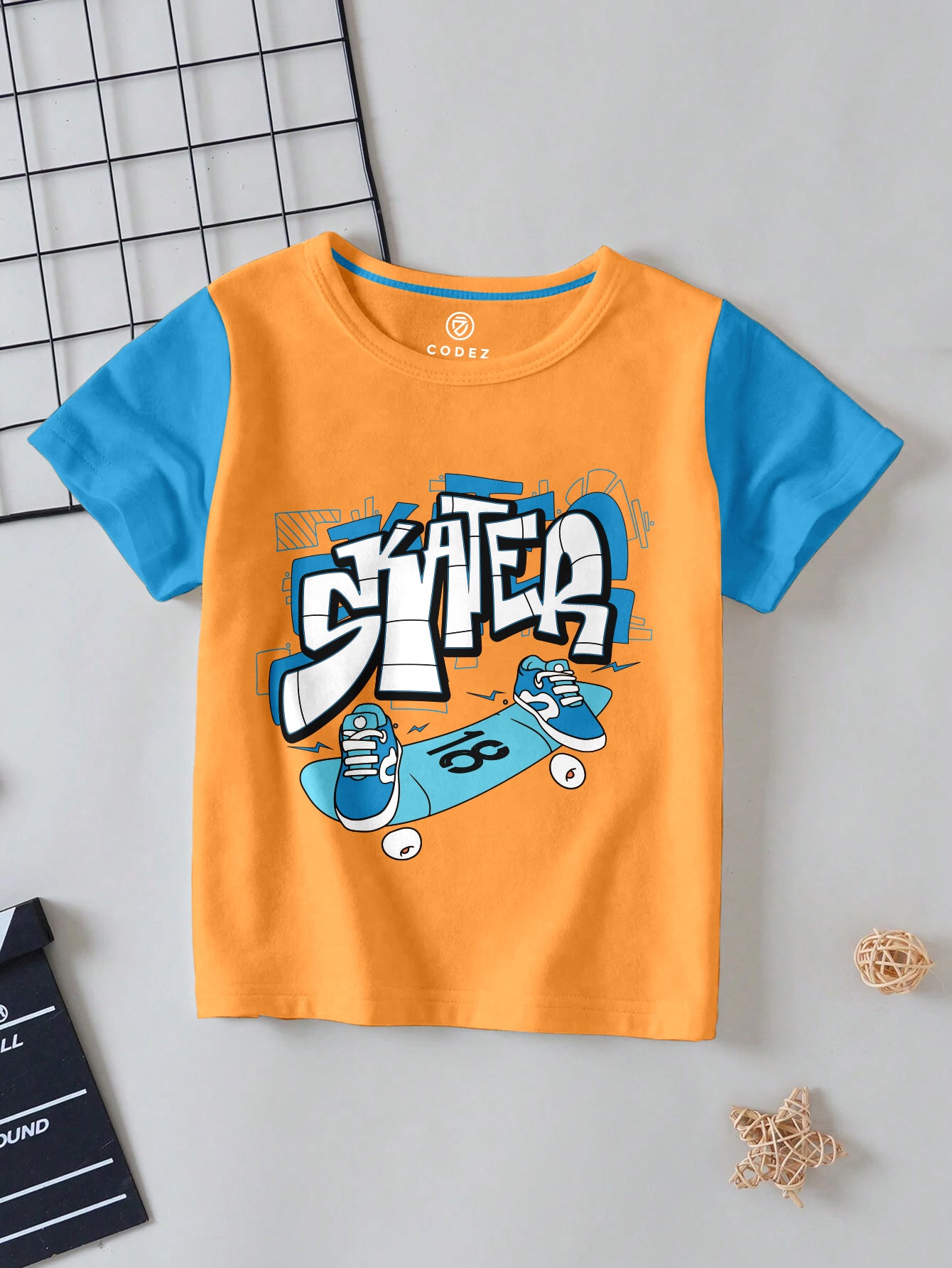 CODEZ Boys Pack Of 2 Round Neck Printed Tshirts