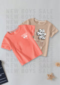 CODEZ Boys Pack Of 2 Round Neck Printed Tshirts