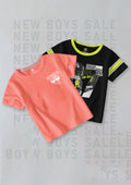 CODEZ Boys Pack Of 2 Round Neck Printed Tshirts