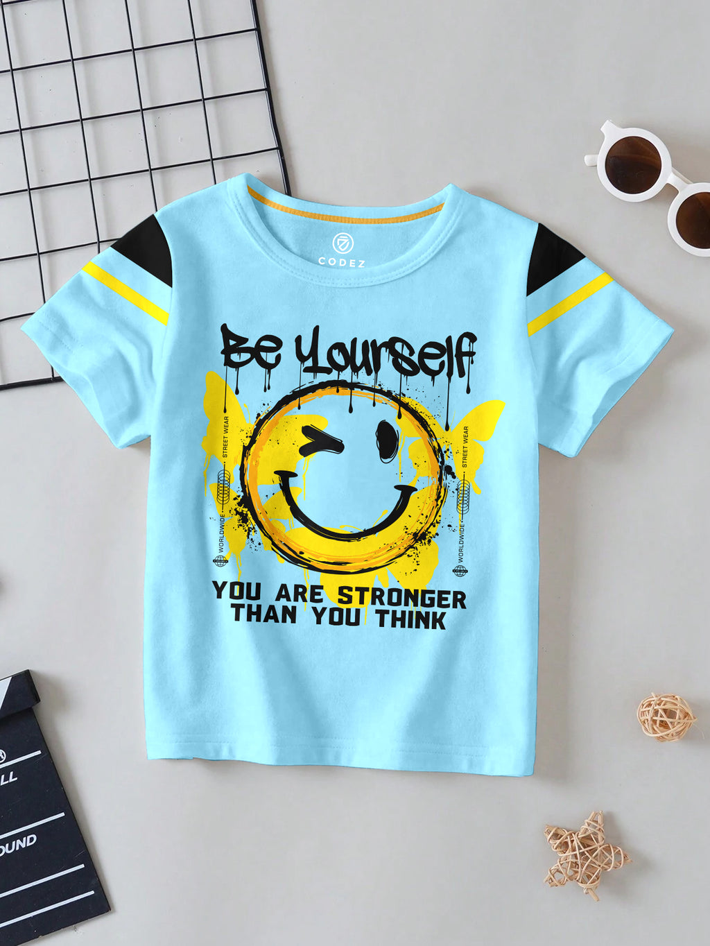 CODEZ Boys Pack Of 2 Round Neck Printed Tshirts