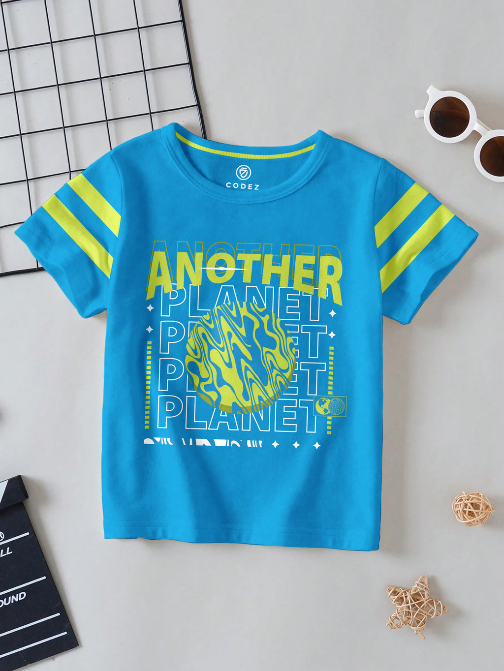 CODEZ Boys Pack Of 2 Round Neck Printed Tshirts