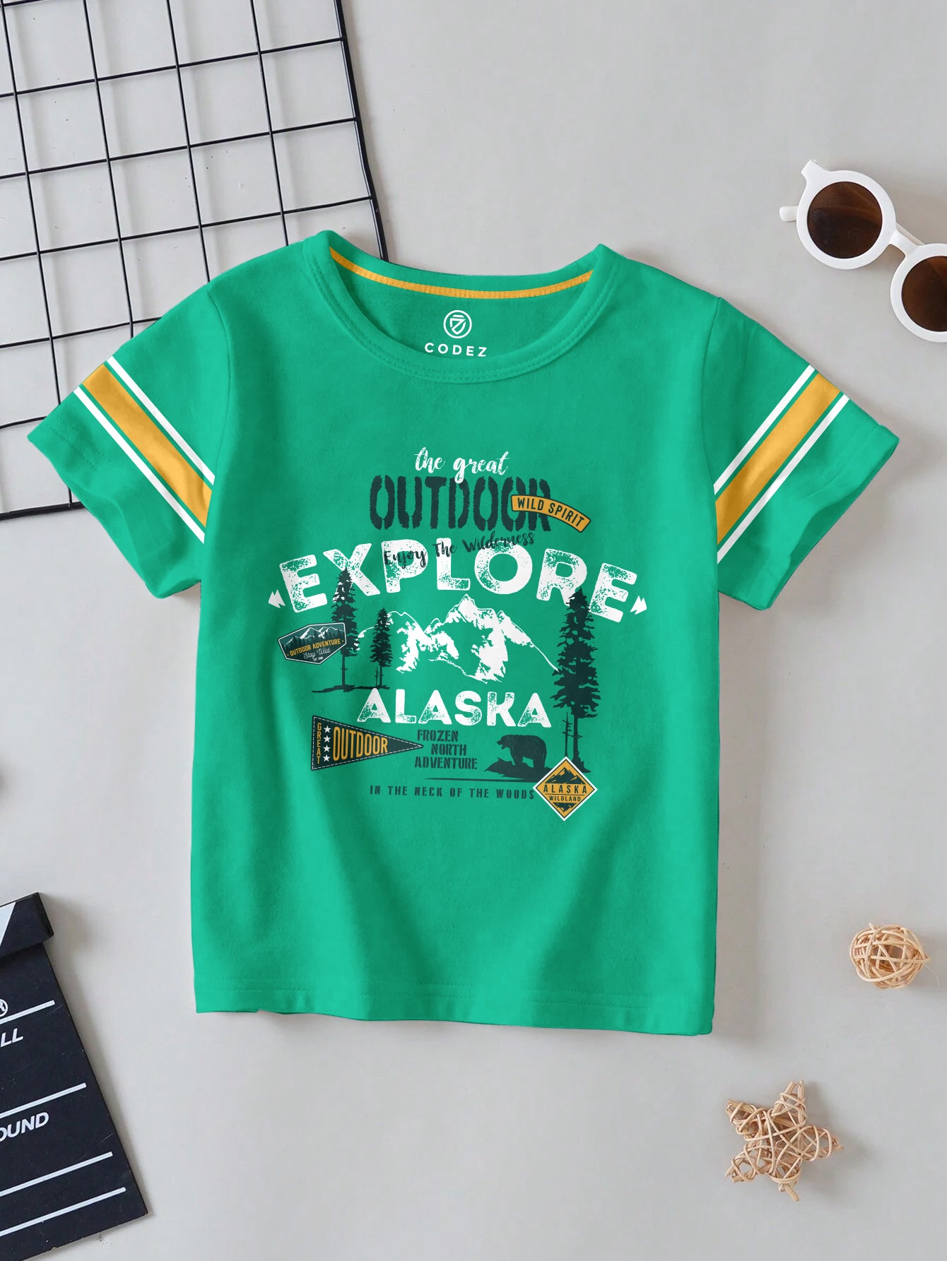 CODEZ Boys Pack Of 2 Round Neck Printed Tshirts