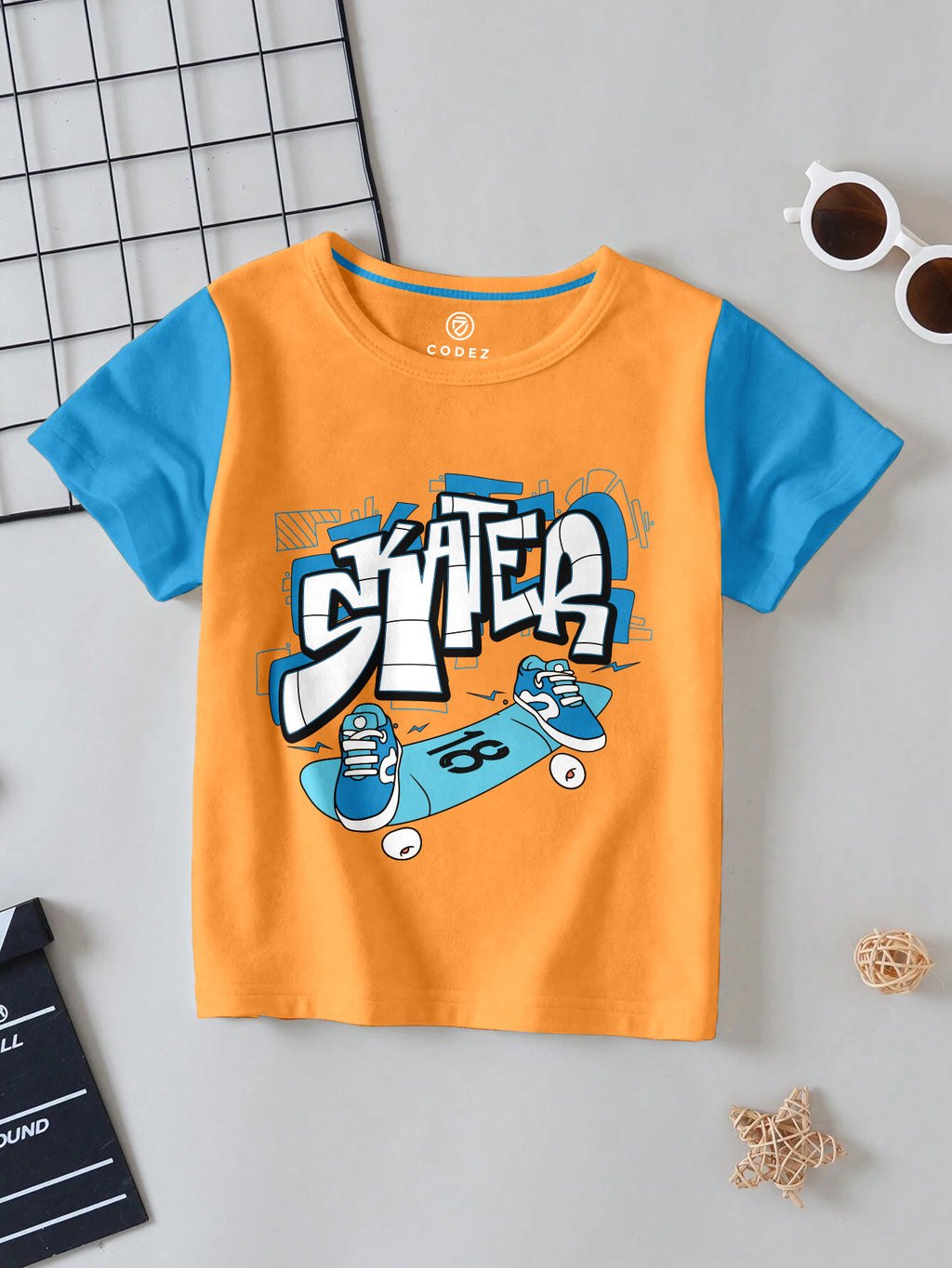 CODEZ Boys Pack Of 3 Round Neck Printed Tshirts