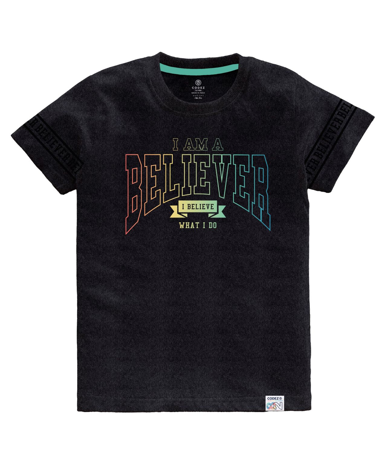 CODEZ Boys Pack Of 3 Round Neck Printed Tshirts
