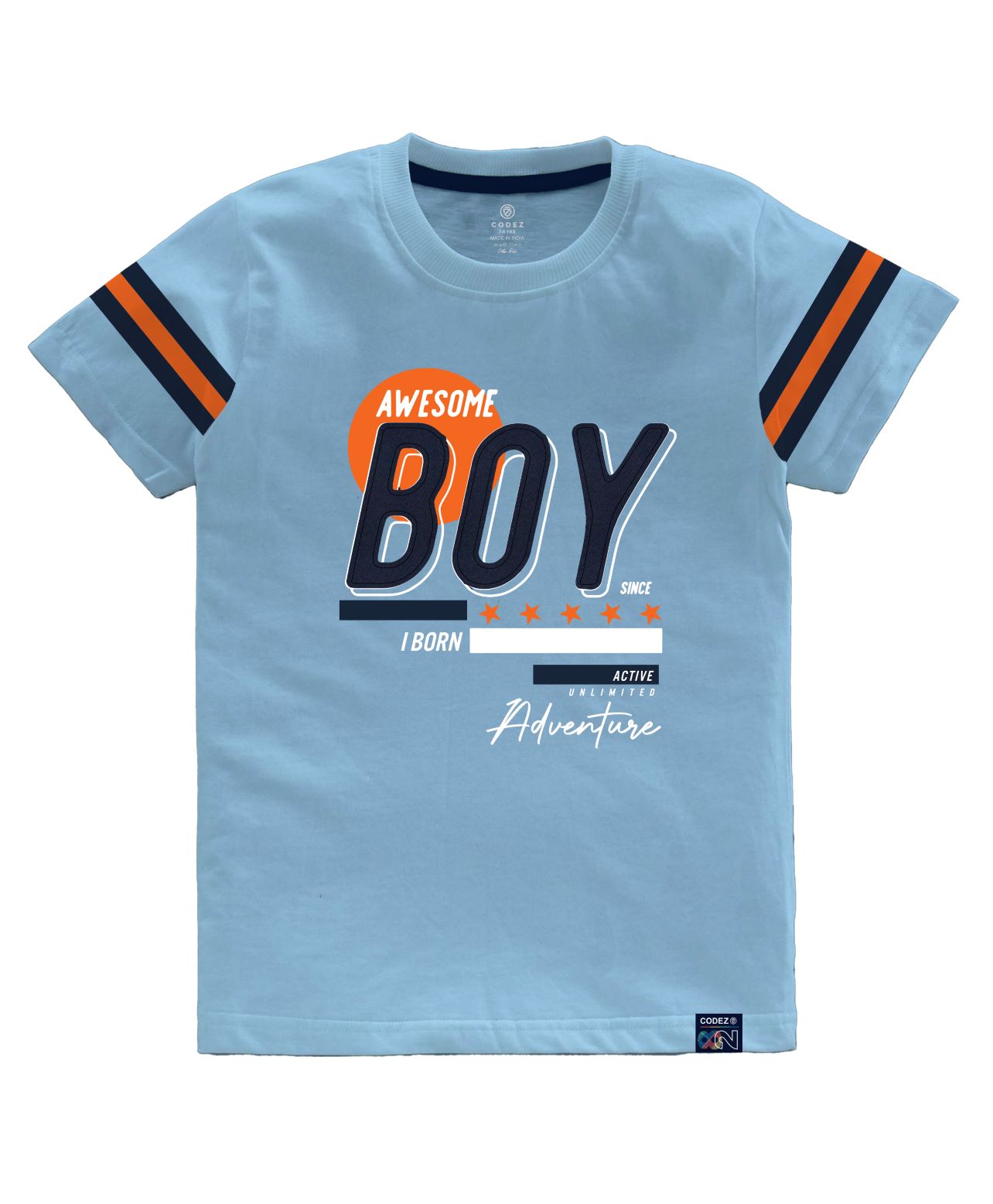 CODEZ Boys Pack Of 3 Round Neck Printed Tshirts