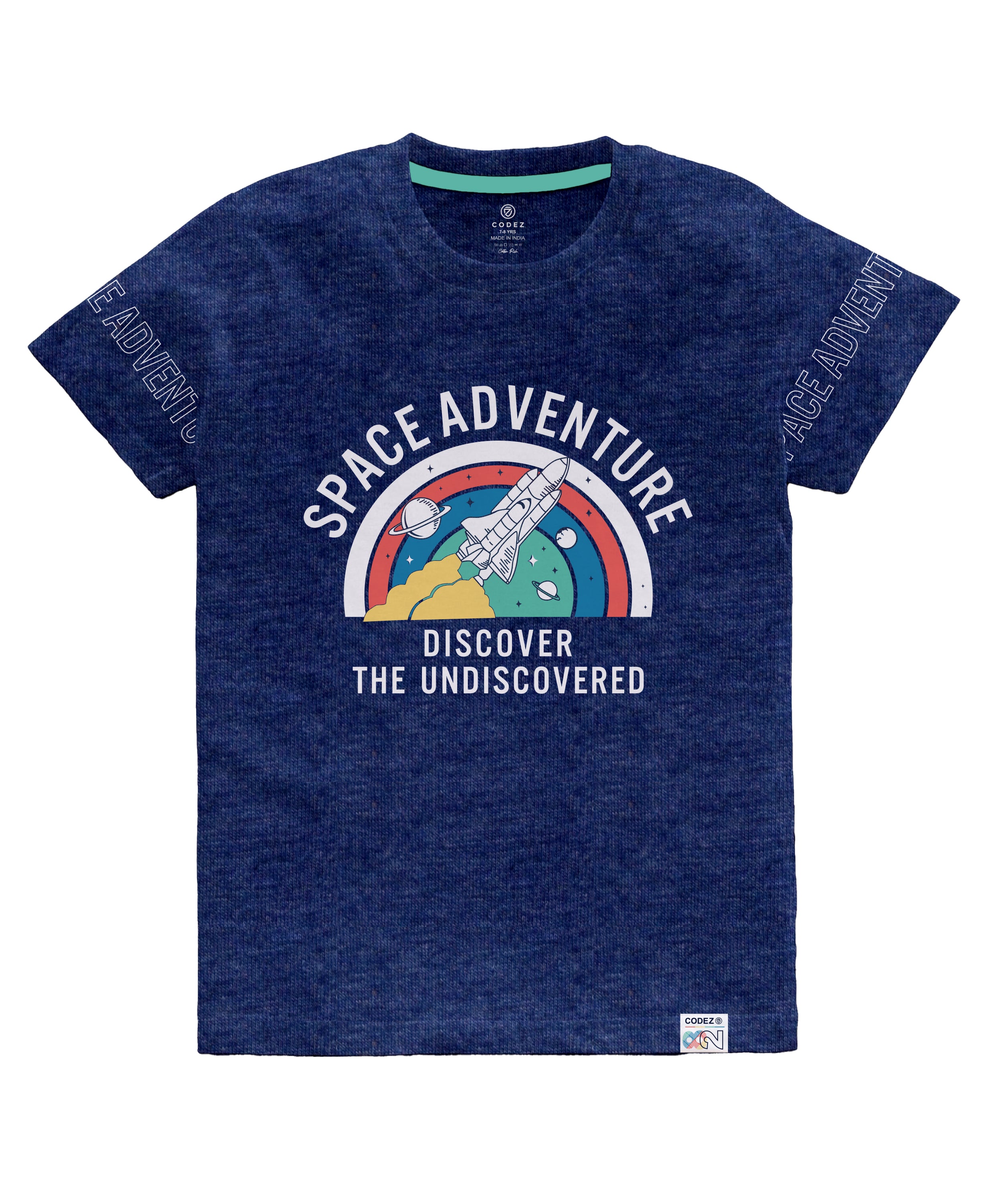 CODEZ Boys Pack Of 3 Round Neck Printed Tshirts
