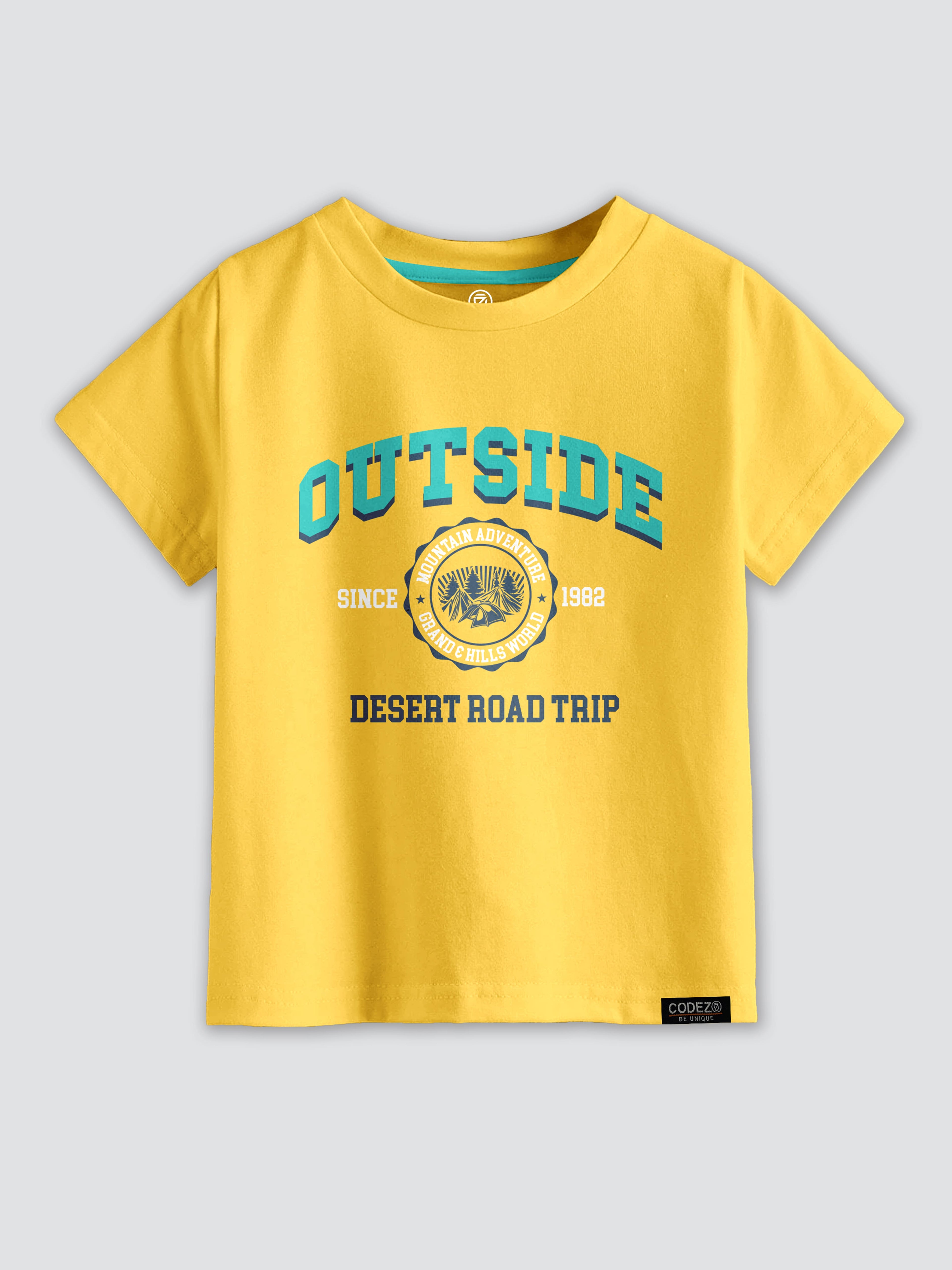 CODEZ Boys Pack Of 2 Round Neck Printed Tshirts
