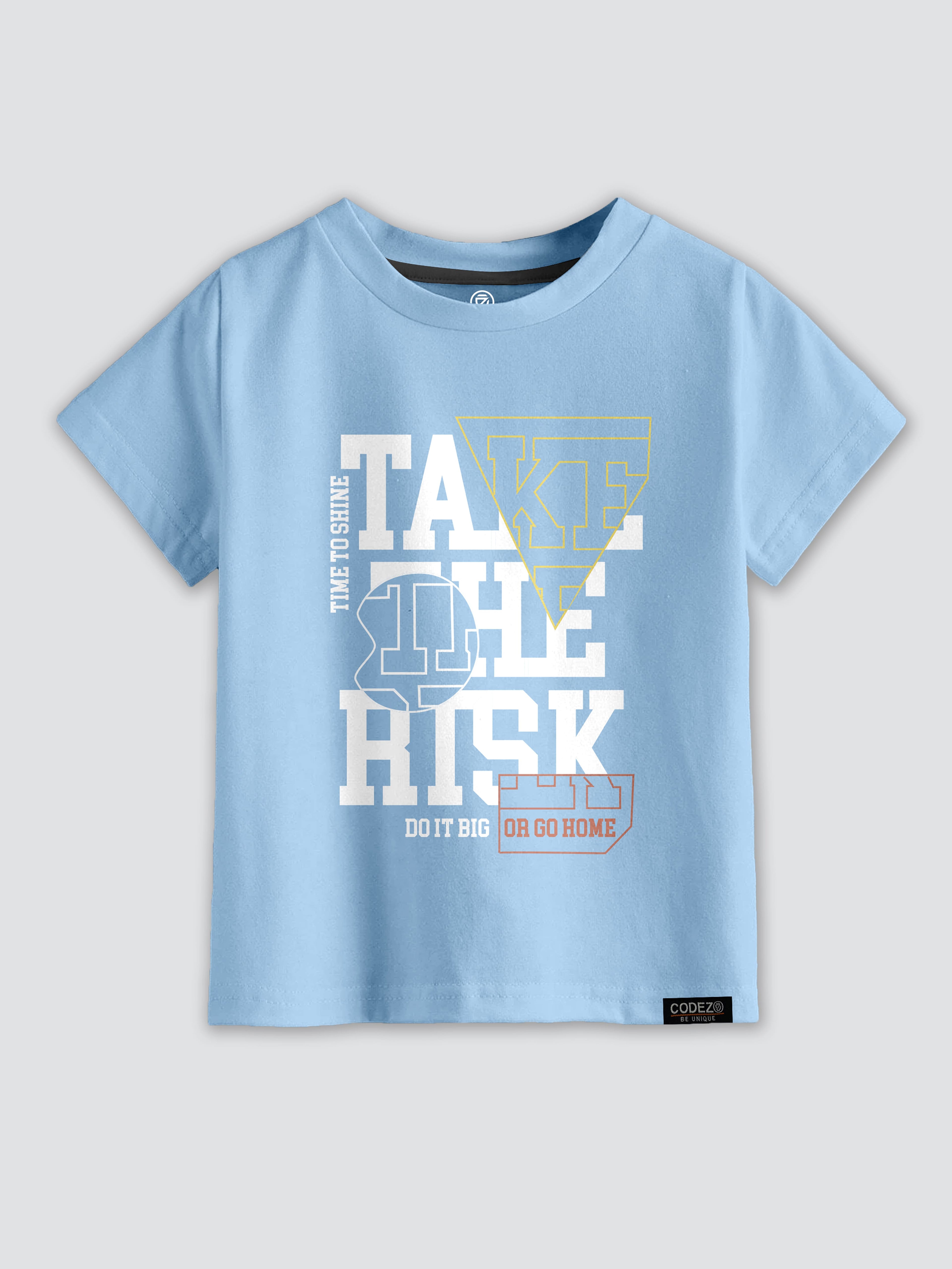 CODEZ Boys Pack Of 2 Round Neck Printed Tshirts