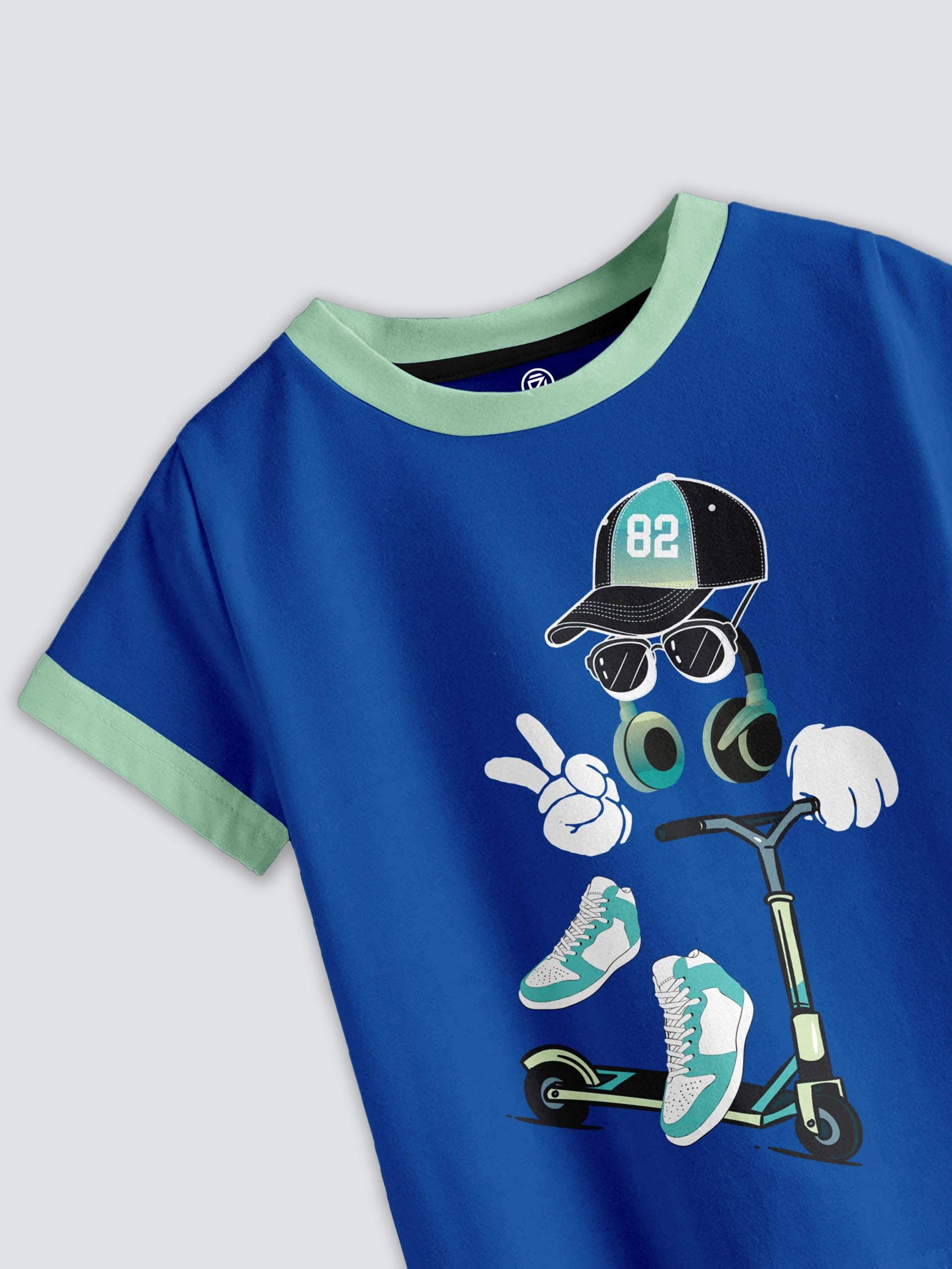 CODEZ Boys Pack Of 3 Round Neck Printed Tshirts