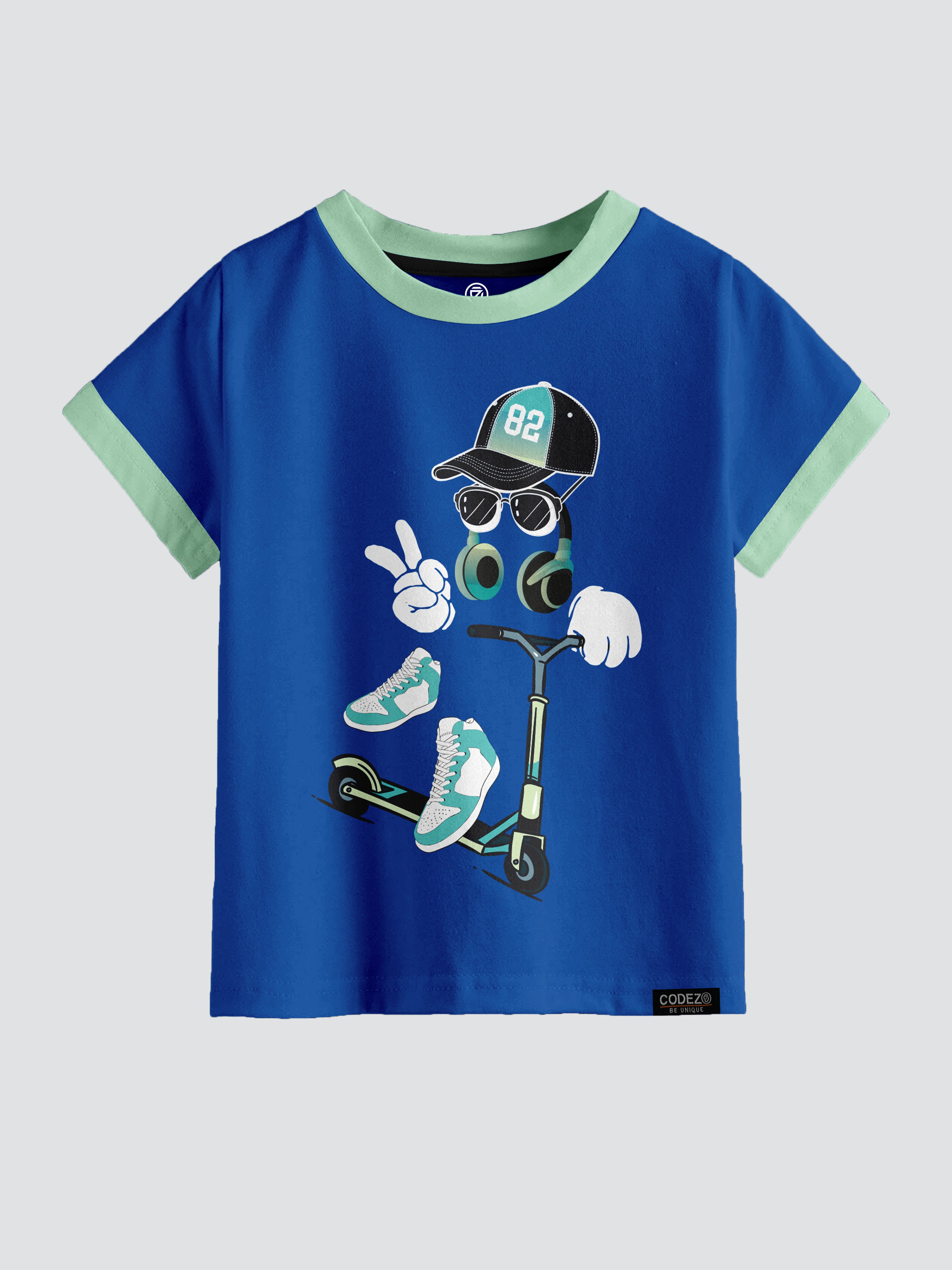 CODEZ Boys Pack Of 3 Round Neck Printed Tshirts