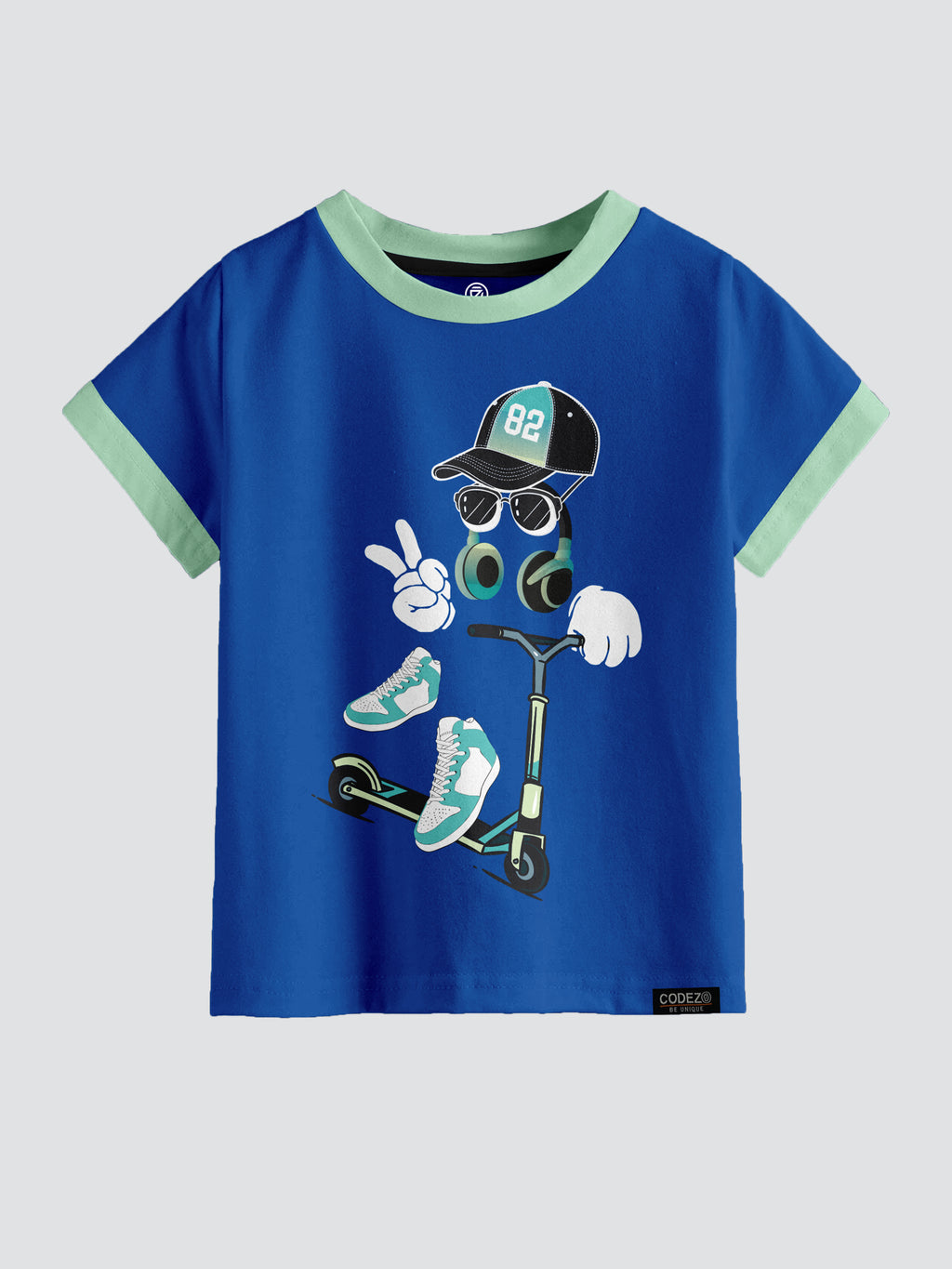 CODEZ Boys Pack Of 3 Round Neck Printed Tshirts