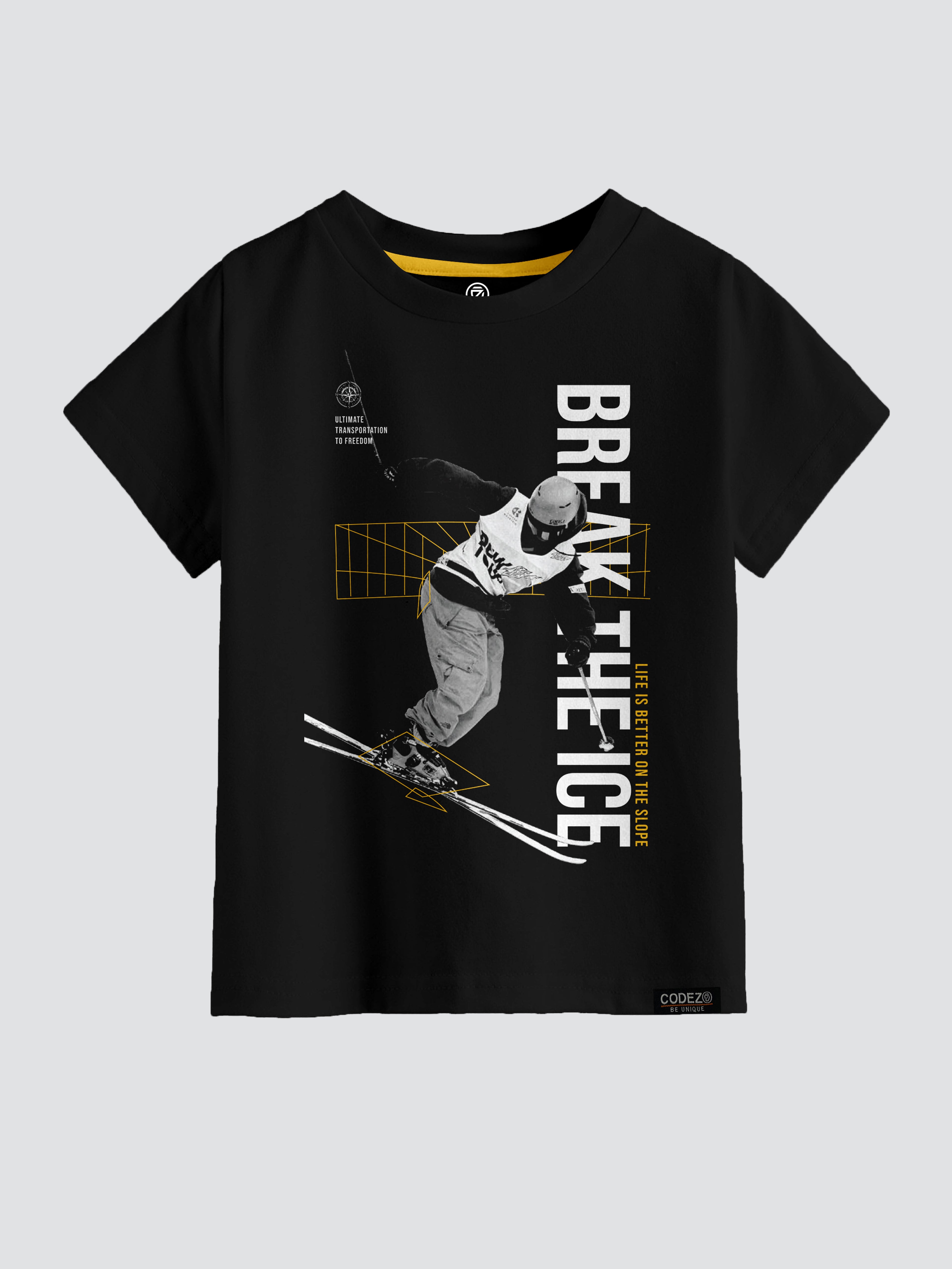 CODEZ Boys Pack Of 3 Round Neck Printed Tshirts