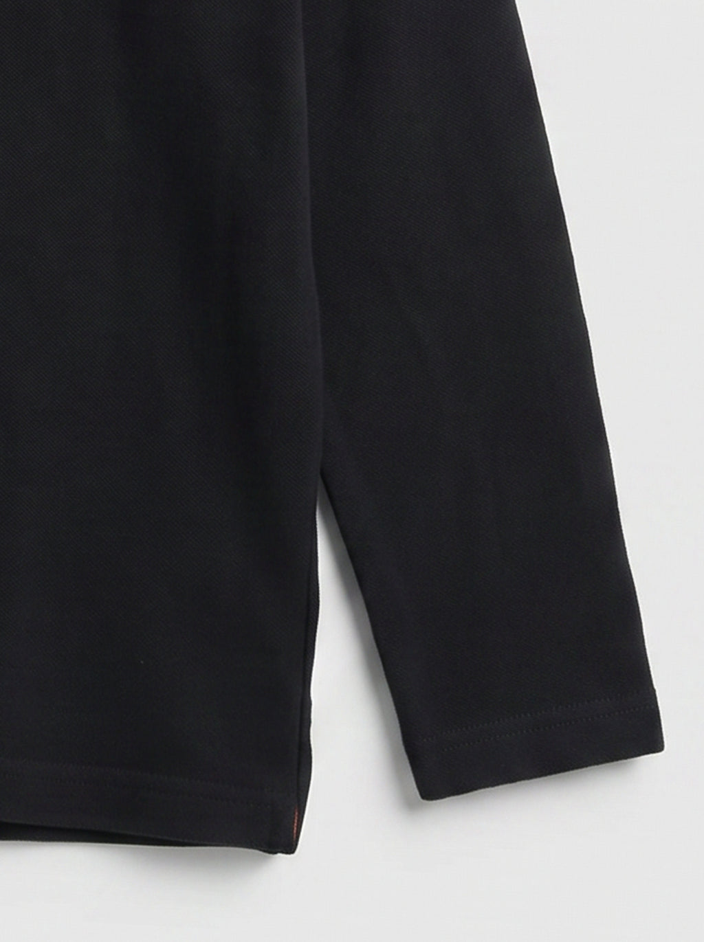 CODEZ Boys Black Regular Fit Full Sleeve Polo T-Shirt