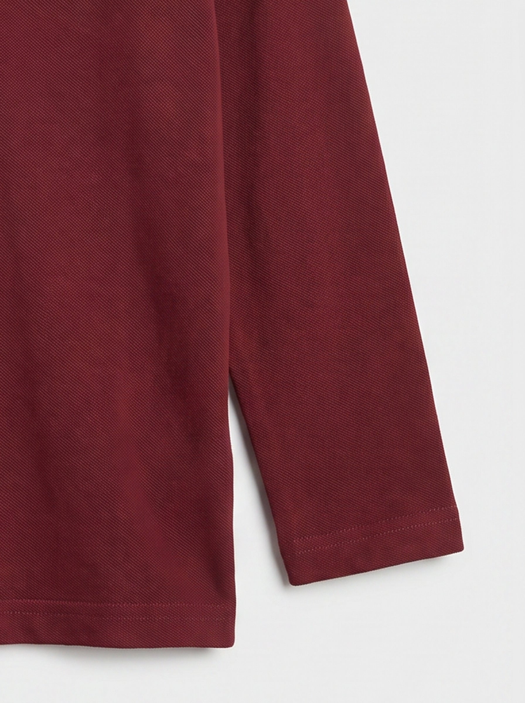 CODEZ Boys Maroon Regular Fit Full Sleeve Polo T-Shirt