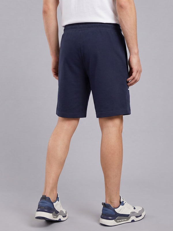 ARDEUR ZEAL IN YOU Men's Navy Regular Fit Life Is Short Typography Shorts