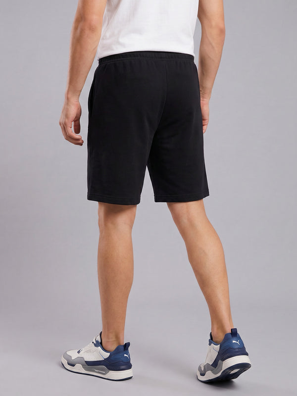 ARDEUR ZEAL IN YOU Men's Black Regular Fit Energy Formula Typography Shorts