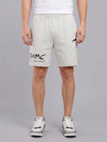 ARDEUR ZEAL IN YOU Men's White Melange Regular Fit Energy Formula Typography Shorts