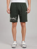 ARDEUR ZEAL IN YOU Men's Olive Regular Fit Energy Formula Typography Shorts