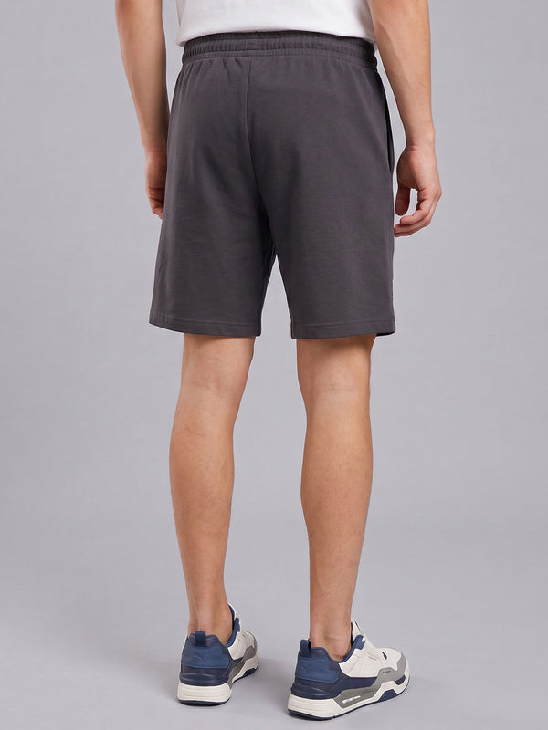 ARDEUR ZEAL IN YOU Men's Steel Grey Regular Fit Energy Formula Typography Shorts