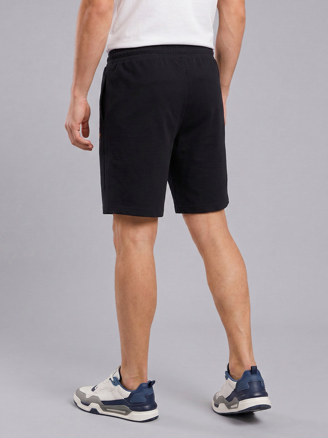 ARDEUR ZEAL IN YOU Men's Black Regular Fit Push Yourself Dumbbell Typography Shorts