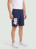 ARDEUR ZEAL IN YOU Men's Navy Regular Fit Attitude Typography Shorts