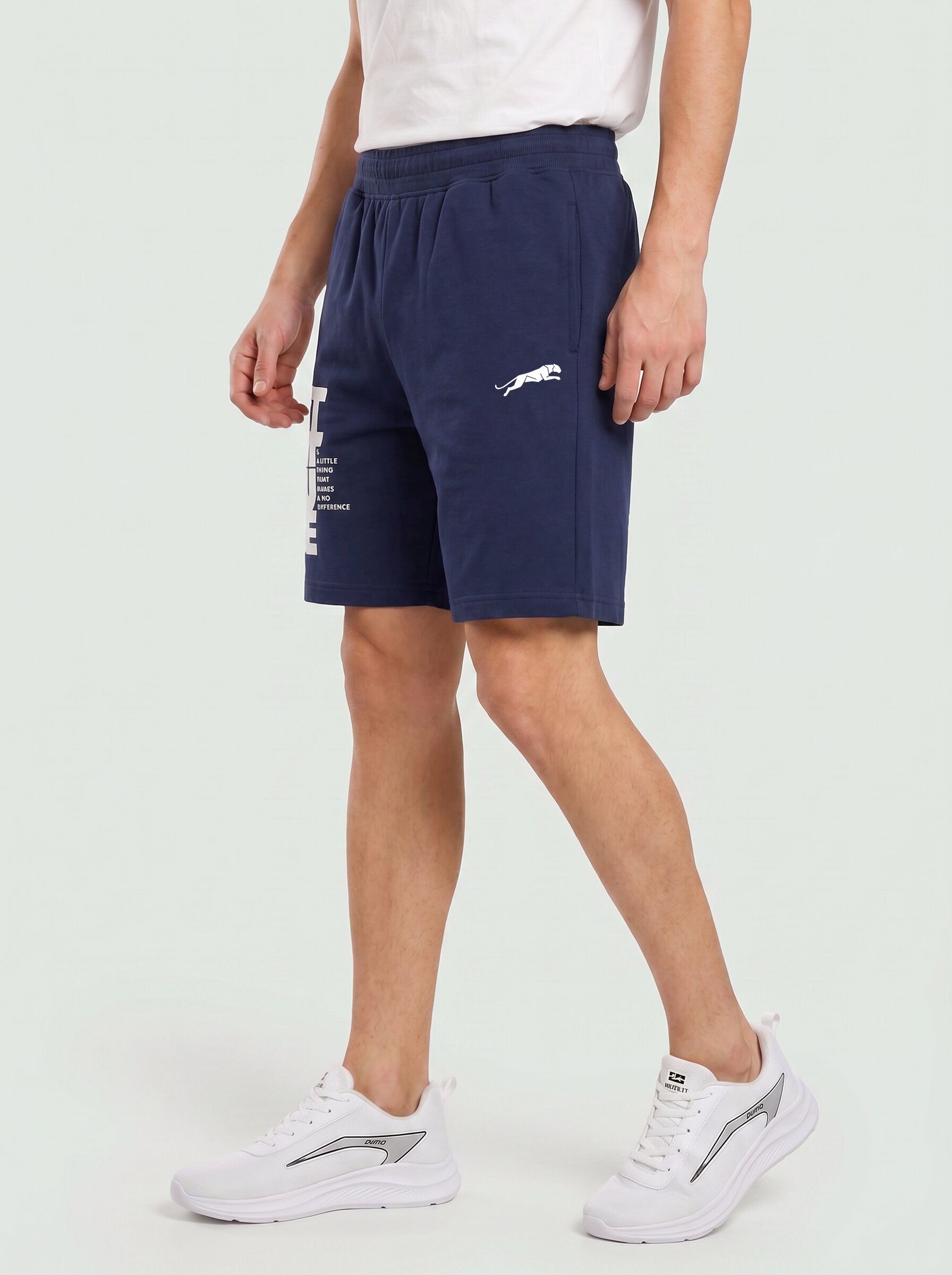 ARDEUR ZEAL IN YOU Men's Navy Regular Fit Attitude Typography Shorts