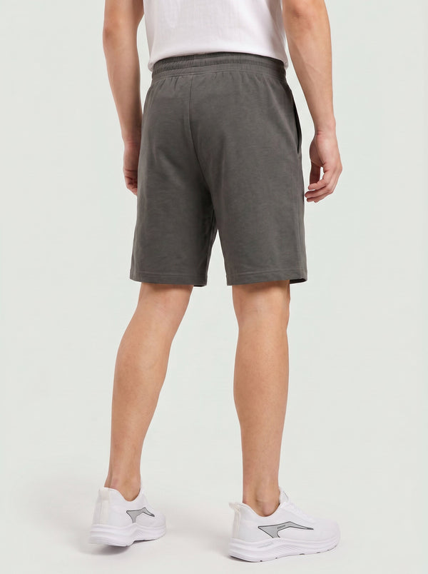 ARDEUR ZEAL IN YOU Men's Steel Grey Regular Fit Attitude Typography Shorts