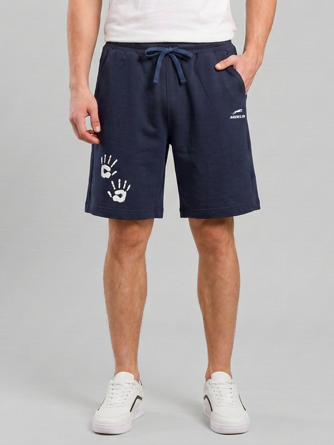 ARDEUR ZEAL IN YOU Men's Navy Relaxed Fit Shorts