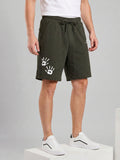 ARDEUR ZEAL IN YOU Men's Olive Relaxed Fit Shorts